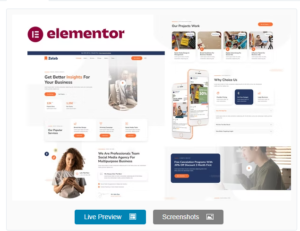 Download Zeleb - Social Media Marketing & Digital Advertising Elementor Template Kit