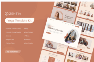 Download Zentia | Yoga Teacher & Studio Elementor Template Kit