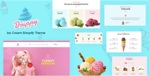 Drippy - Cake Shop, Ice Cream Store Shopify Theme | Srmehranclub.com