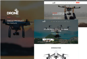 Drone : Single Product PSD Template | Srmehranclub