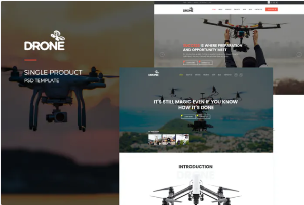 Drone : Single Product PSD Template | Srmehranclub
