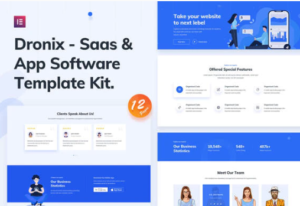 Dronix - SaaS & Startup Template Kit | srmehranclub.com