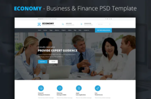 Economy - Finance & Business PSD Template | Srmehranclub