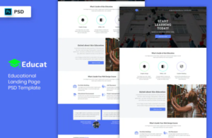 Educational Landing Page PSD Template-02 - Srmehranclub