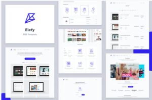 Eiefy: PSD Template for Selling Themes & Services | Srmehranclub