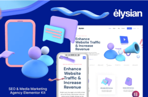 Elysian – 3D Style SEO Agency Elementor Kit| Srmehranclub
