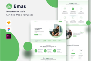 Emas - Investment Website Landing Page | Srmehranclub