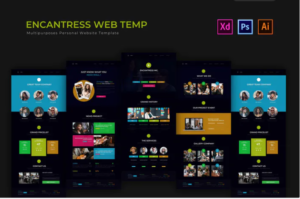 Encantress | PSD Web Template | Srmehranclub