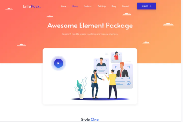 EntoPack is a Creative Element PSD Template | Srmehranclub