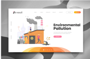 Environmental Pollution Web PSD and AI Template | Srmehranclub