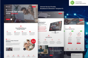 Evernet – Broadband & Internet Service Provider Elementor Template Kit| Srmehranclub