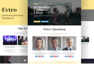 Evtro - Conference Template Kit | srmehranclub.com