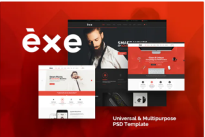 Exe - Multipurpose PSD Template | Srmehranclub.com