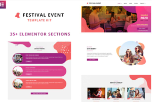Festival Events - Elementor Template Kit | srmehranclub.com
