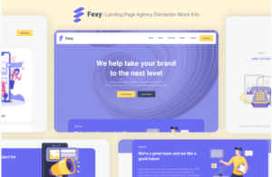 Fexy - Agency Landing Page Elementor Block Kit | Srmehranclub