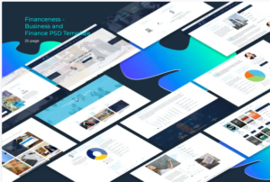 Financeness - Business and Finance PSD Template | Srmehranclub
