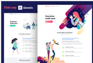 FinCorp - Insurance & Marketing Elementor Template Kit | Srmehranclub