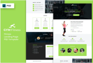 Fitness - Landing Page PSD Template |Srmehranclub
