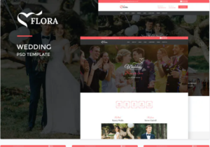 Flora : Wedding PSD Template | Srmehranclub.com