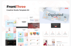FrontThree - Creative Studio Template Kit | Srmehranclub