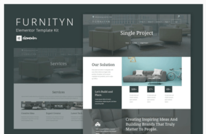 Furnityn - Interior Design Elementor Kit Template| Srmehranclub