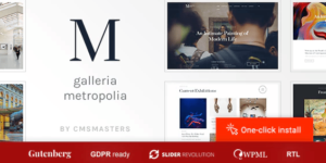 Galleria Metropolia – Art Museum & Exhibition Gallery Theme 1.1.1