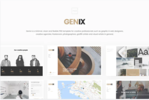 Genix - Portfolio PSD Template | Srmehranclub.com