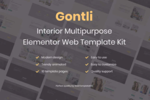 Gontli Interior Multipurpose Template Kit | srmehranclub.com