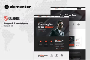 Guarde - Bodyguards & Security Agency Elementor Template Kit download