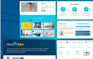 HomeShine - Cleaning & Laundry Elementor Template Kit| Srmehranclub