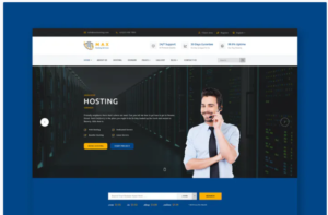 Hosting PSD Template | Srmehranclub