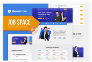 Job Space - Job Board & Recruitment Elementor Template Kit Download
