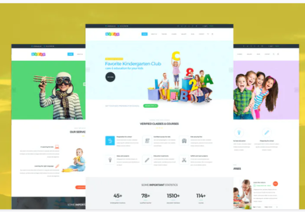 Koudo - Kindergarten PSD template | Srmehranclub