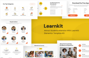 LearnKit - e-Learning Elementor Template Kit | Srmehranclub