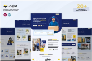 Logist - Logistics And Transport Elementor Pro Template Kit download