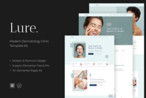 Lure - Modern Dermatology Template Kit | srmehranclub.com