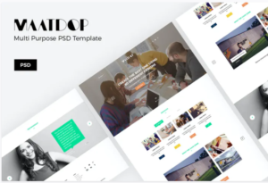 Maatdop – Minimal Design Website PSD Template | Srmehranclub