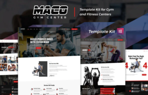 Maco Kit - Gym & Fitness Elementor Template Kit | Srmehranclub