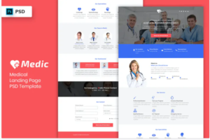 Medical - Landing Page PSD Template-03 | Srmehranclub