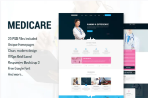 Medicare - Medical Health PSD Template | Srmehranclub.com