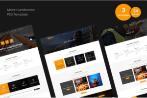 Metal Construction PSD Template | Srmehranclub.com