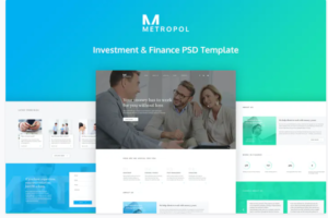 Metropol - Investment & Finance PSD Template | Srmehranclub
