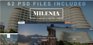 Milenia - Hotel PSD Template | Srmehranclub.com