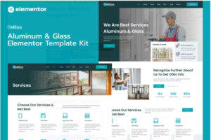 Milos - Aluminum & Glass Elementor Pro Template Kit download