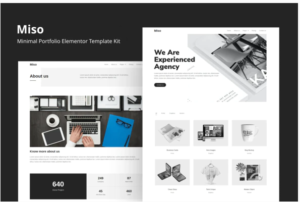 Miso - Minimal Portfolio Elementor Template Kit | Srmehranclub