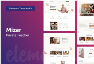 Mizar — Private Teacher & Education Elementor Template Kit| Srmehranclub