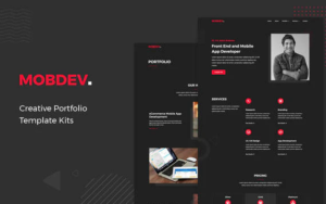 Mobdev - Creative Portfolio & Resume Elementor Template Kit| Srmehranclub