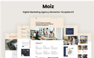Moiz - Digital Marketing Agency Elementor Template Kit | Srmehranclub