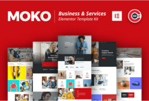 Moko - Business & Services Elementor Template Kit| Srmehranclub