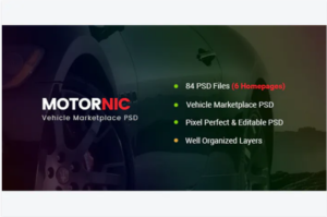 MotorNic - Vehicle Marketplace PSD Template | Srmehranclub.com